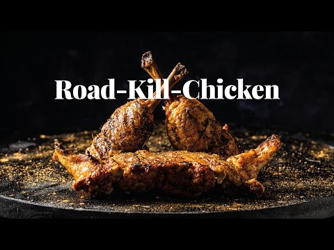 Road-Kill-Chicken vom Keramik Grill