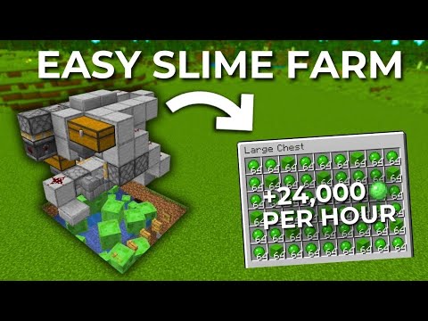 Minecraft EASIEST Oozing Slime Farm 1.21+ | +24,000 Per Hour