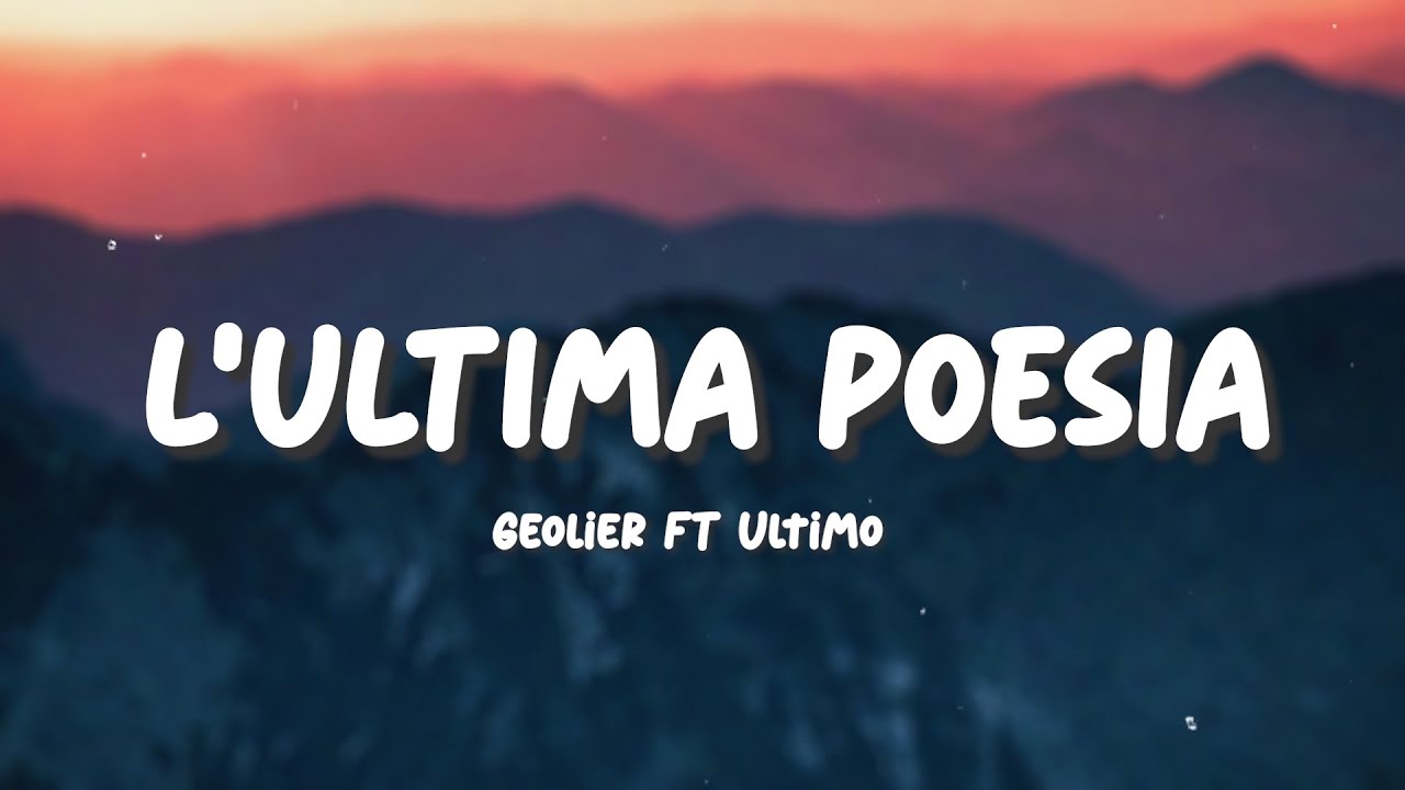 Geolier, Ultimo - L'ULTIMA POESIA (Sanremo 2024) | Testo/Lyrics