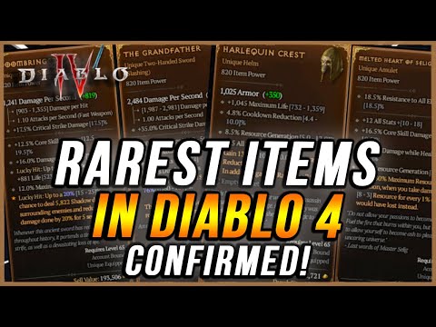 HUGE UPDATES For RAREST UNIQUES In Diablo 4! Level 85+ 6 in Total!