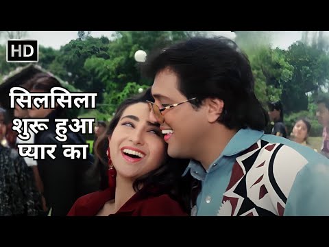 सिलसिला शुरू हुआ प्यार का |  Silsila Shuru Hua | Dulaara | Govinda, Karishma | Alka Y, Udit Narayan