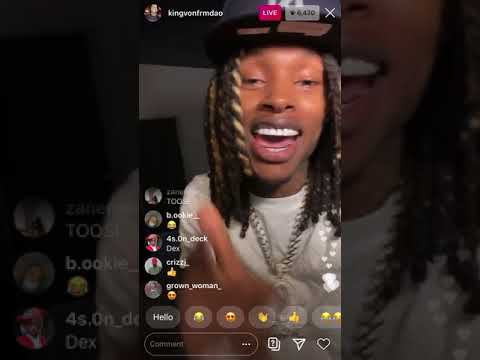 King Von Instagram Live with Toosi and Ynw Bortlen