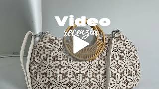 Čipkovaná kabelka do ruky a košík na leto čierny