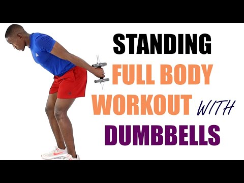 30 Minute Dumbbell Strength Training for Fat Loss Full Body Workout  250 Calories 