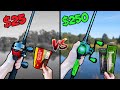 25 Vs 250 Budget Fishing Challenge