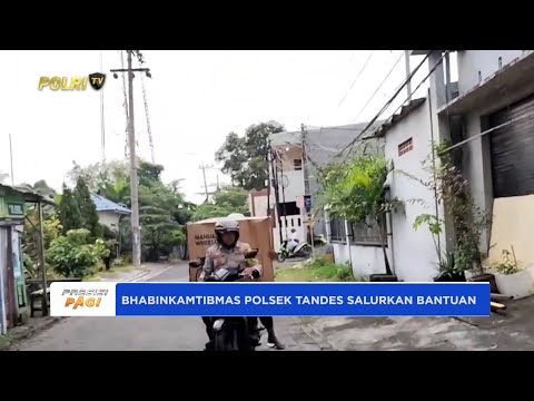 BHABINKAMTIBMAS POLSEK TANDES POLRESTABES SURABAYA SALURKAN BANTUAN KURSI RODA
