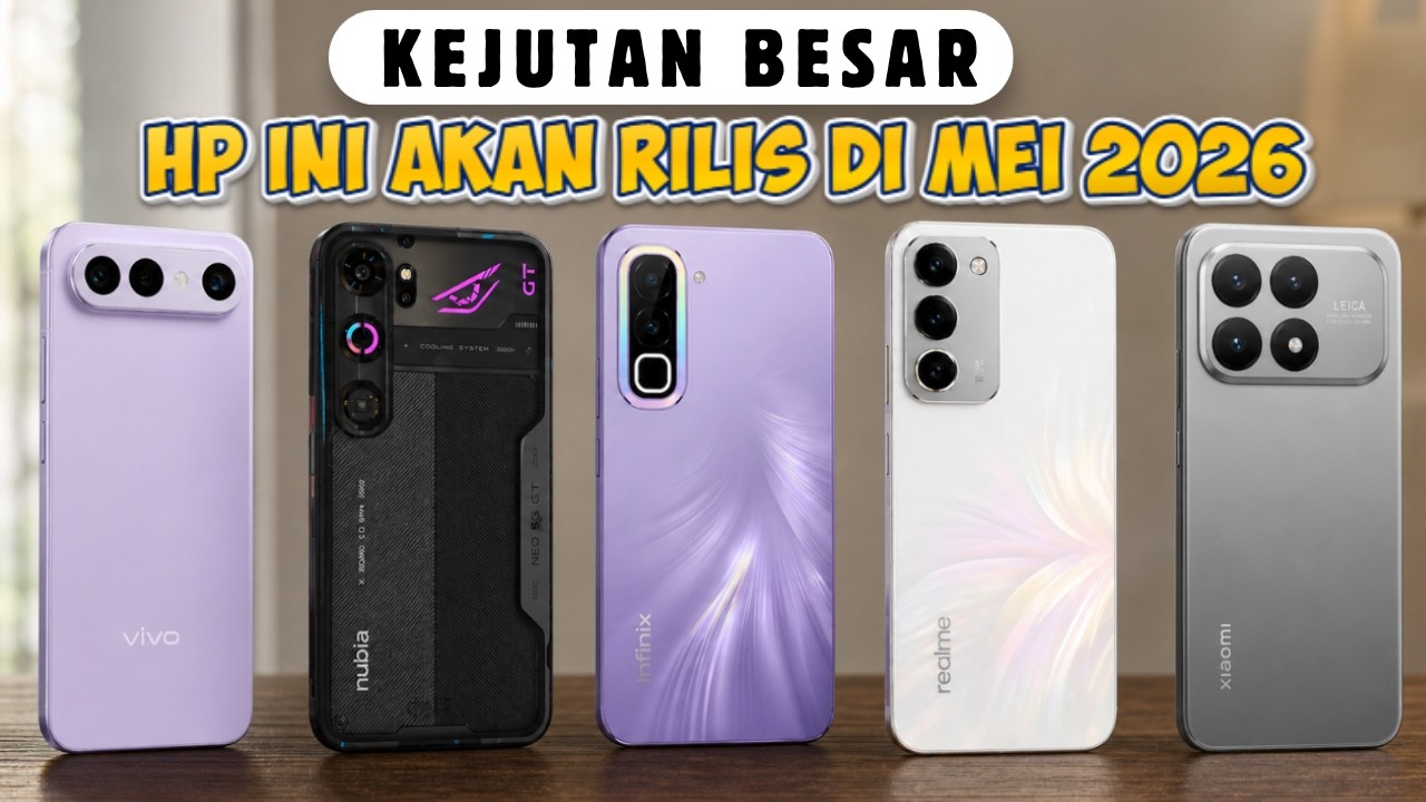 HP TERBARU YANG AKAN RILIS DI INDONESIA BULAN MEI 2026