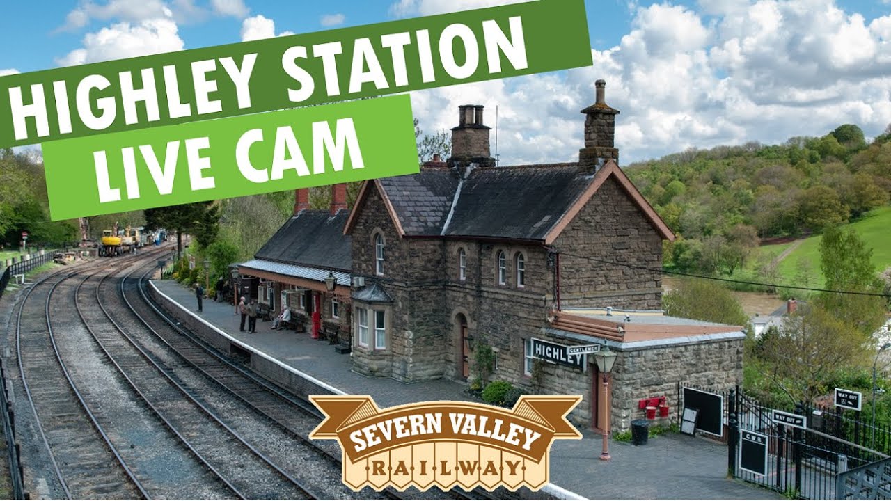 Live webcam view of Highley Station Trainspotting