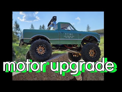 Axial Scx24 C10 motor upgrade ( and test run ) .