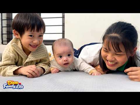 A joyful moment for the three sisters Diem, Quynh, and Baby Kim