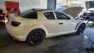 how to: mazda rx8 starter removal (rx8 automatic starter) 4 port mazda rx8 starter