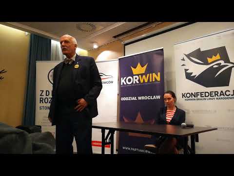 Janusz Korwin Mikke w Świdnicy 07.05.2019