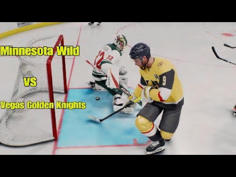 Playoffs game 1 round 1 Wild @ Golden Knights simulation