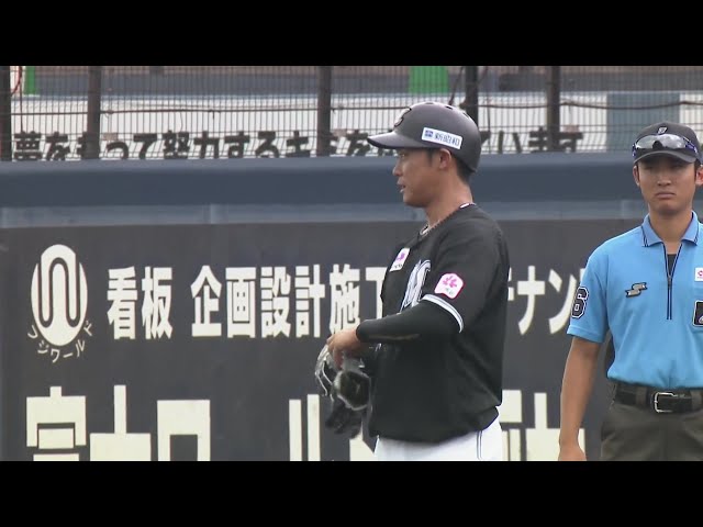 【ファーム(ノーゲーム)】低めの球を捉えた!! マリーンズ・平沢大河のタイムリーヒットで先制!! 2024年7月30日 北海道日本ハムファイターズ 対 千葉ロッテマリーンズ