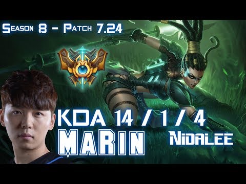 MaRin NIDALEE vs WARWICK Jungle - Patch 7.24 KR Ranked