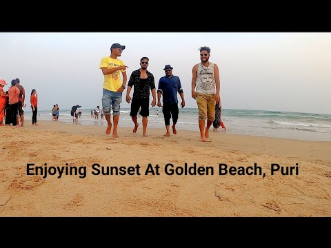 Enjoying At The Cleanest Beach OF Orissa | Golden Beach, Puri | India