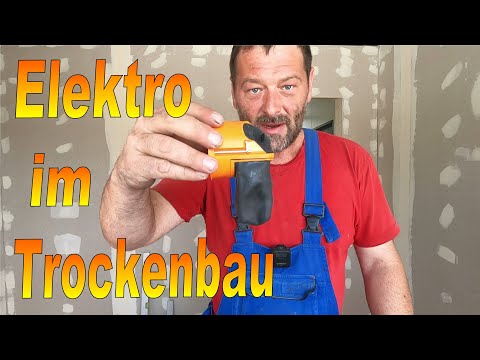 Elektroinstallation im Trockenbau 👍Hohlwanddosen montieren