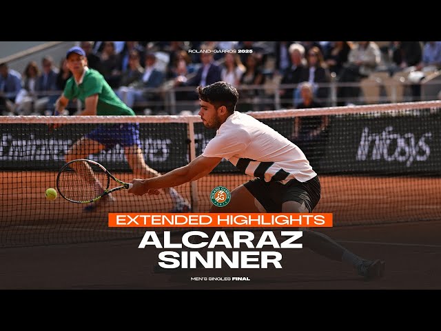 The greatest Roland-Garros men's final? Alcaraz vs Sinner extended highlights | 2025 SDDEFAULT Thumbnail