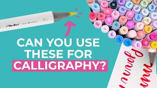 Testing Ohuhu Brush Markers for Calligraphy | Are They Worth It?