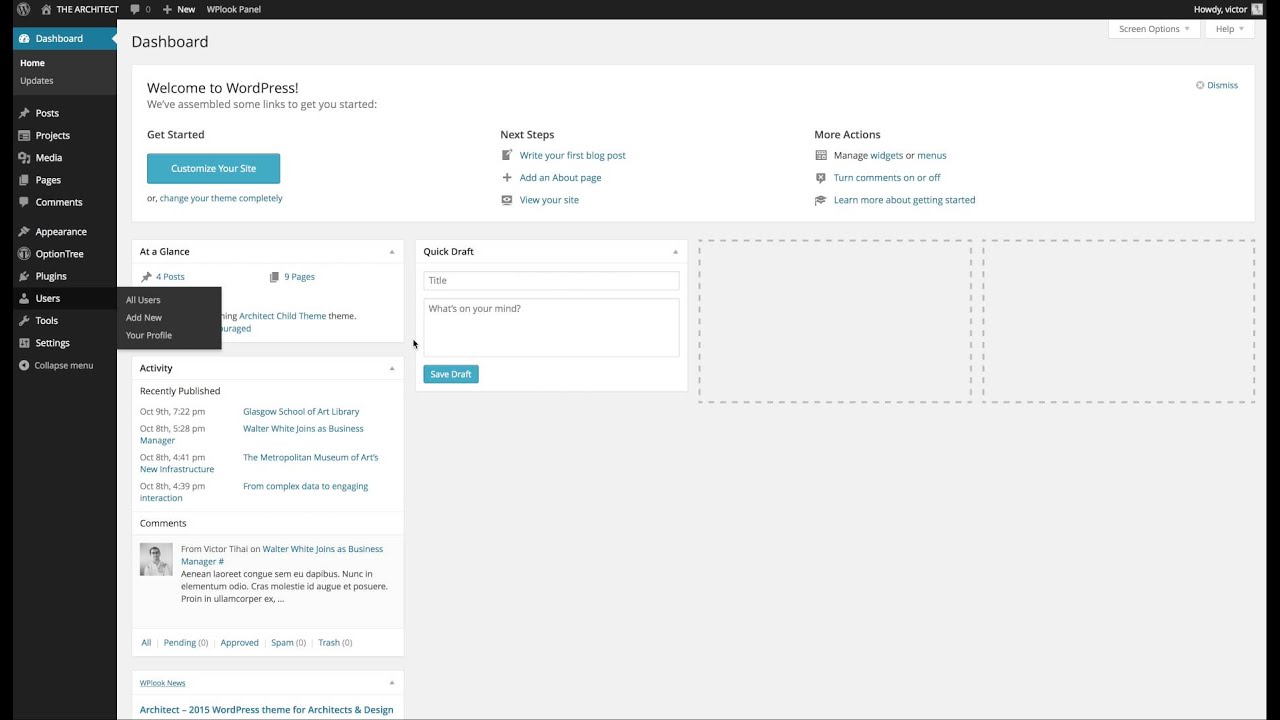 The Architect WordPress Theme