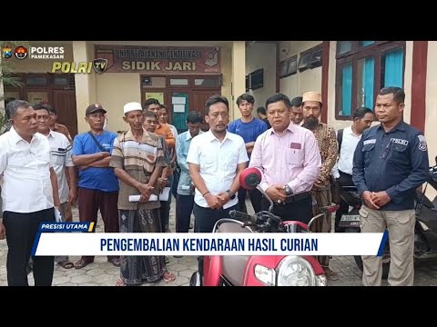 POLRES PAMEKASAN PENGEMBALIAN KENDARAAN HASIL CURIAN