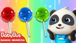 Lolipop Warna-warni Kabur🍭 | Keluarga Jari | Lagu Seru | Lagu Anak-anak | BabyBus Bahasa Indonesia