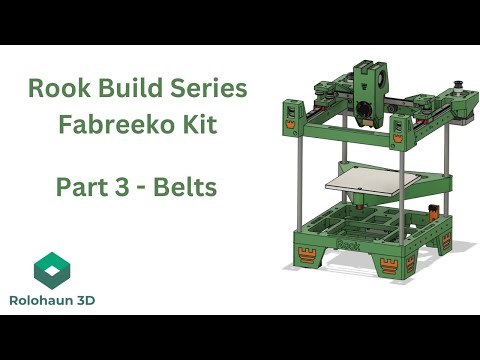 CoreXY Rook 3D Printer Build Series  -Part 3- Belts!