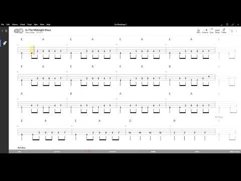 In The Midnight Hour ( Wilson Pickett ) ,Tablatura e base Senza Basso - Backing bass track-NO BASS