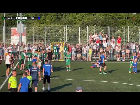 MŁAWIANKA MŁAWA - MKS PIASECZNO - zakończenie meczu barażowego o awans do 3 ligi