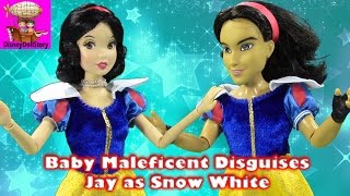 Baby Maleficent Disguises Jay as Snow White - Part 2 - Baby Maleficent Descendants DisneyDollStory