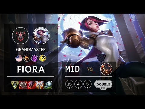 Fiora Mid vs Rumble - NA Grandmaster Patch 10.4