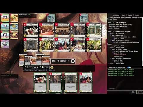 Dominion Base Game Strategy: Match 1