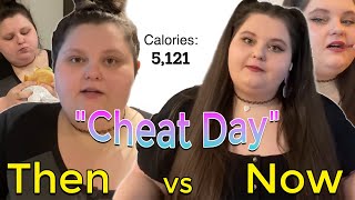 What I Ate Today Cheat Day | Then vs Now