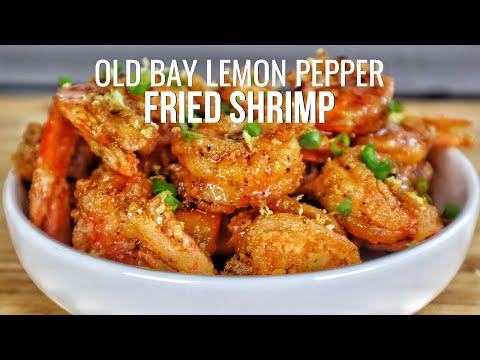 Tasty Fried Shrimp Seasoned with Old Bay and Lemon Pepper
