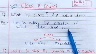 Class and Object in Java | Learn Coding