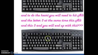 How to do a heart with keyboard ♥