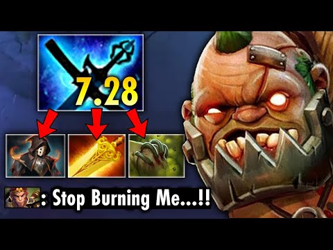 Is This Combo Work in 7.28?? OMG Full Magic Damage Buffed Ultimate Burn Pudge | Genius Pudge