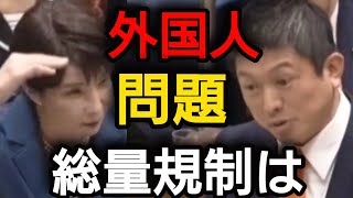 【外国人問題】総量規制するべき【国会審議党首討論切り抜き】#外国人問題