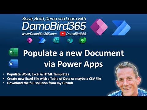 Create Documents from Power Apps using Power Automate #PowerAutomate #PowerApps from Damien Bird