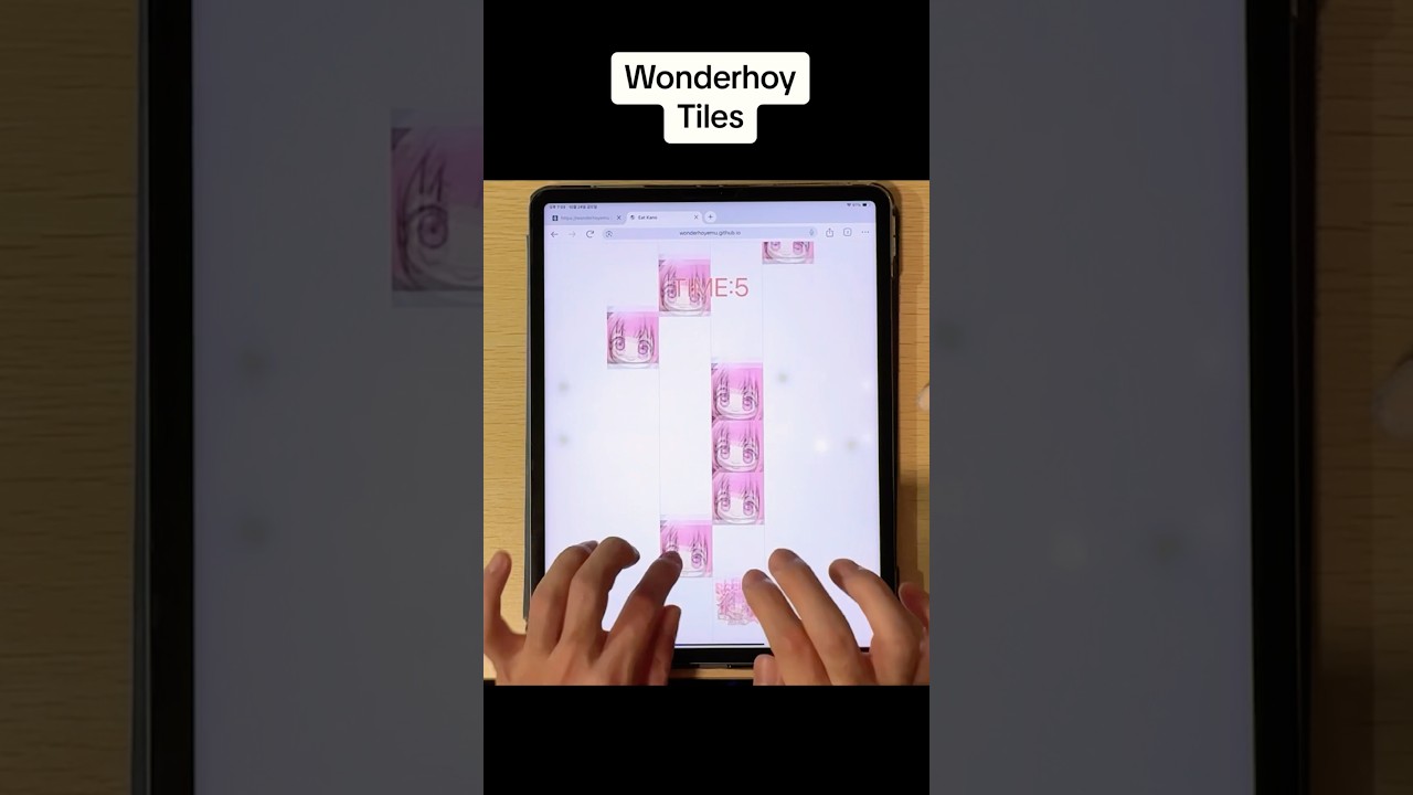 Piano Tiles but Wonderhoy