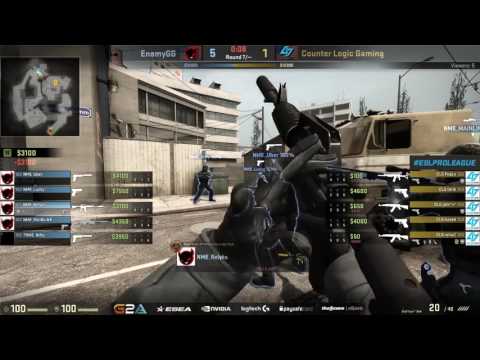CSGO — EnemyGG vs CLG Overpass  ESL Pro League Season 3 NA Matchday 8 Map 1