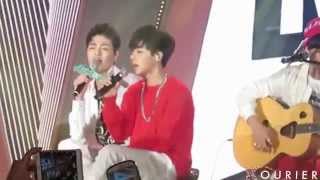 FANCAM 141017 'Wait For Me' acoustic version  IKON fanmeeting in seoul