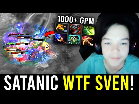 This Kid is SMURFING in almost 12,000 Avg MMR Game.. - SATANIC WTF SVEN!