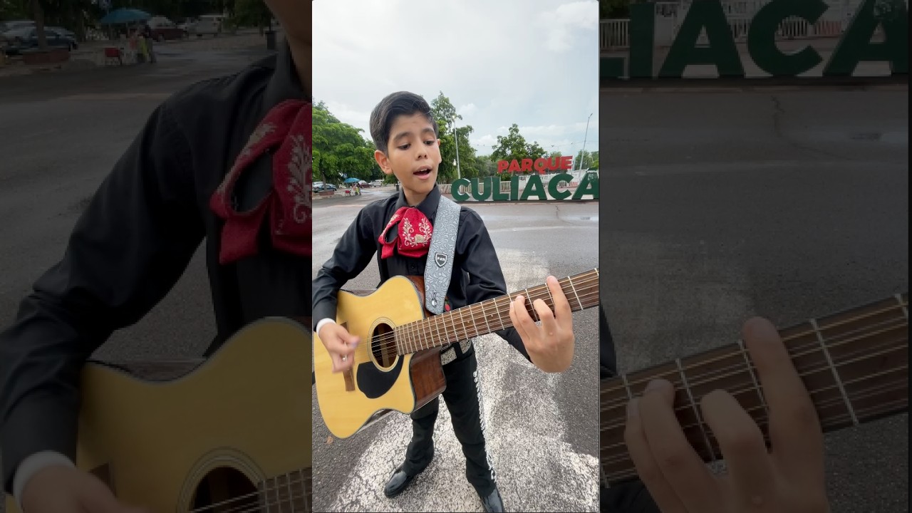 Joel es el niño mariachi de Culiacán