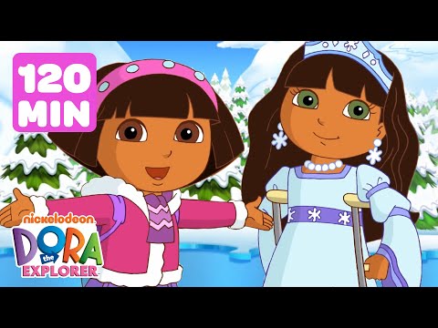 Dora the Explorer Winter Rescues! w/ the Snow Princess #2 ❄️  2 Hours | Dora & Friends