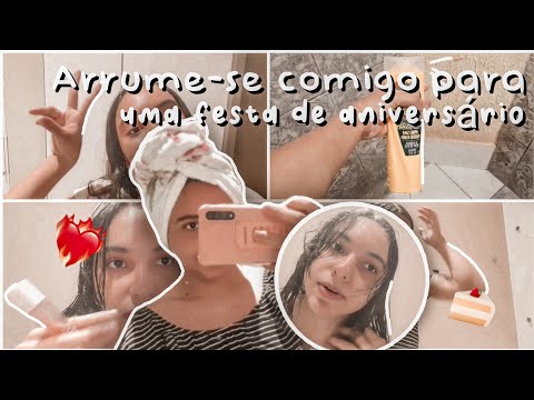 Arrume-se comigo para uma festa de aniversário🍰🥳