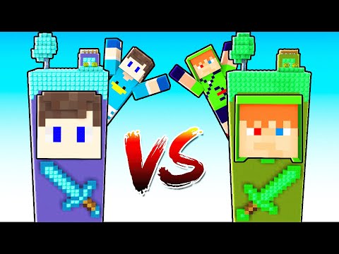 Robin Hood Island vs Beto Island in Minecraft!! Who Won?