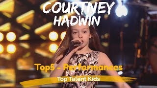 🌟 COURTNEY HADWIN 🌟 TOP 5 PERFORMANCES | AGT - VOICE KIDS