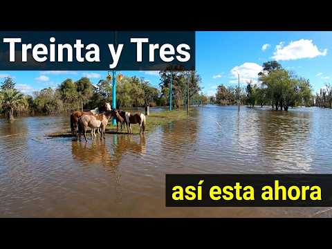 Así quedó Treinta y Tres después de la creciente: Río Olimar, El Yerbal y el Centro