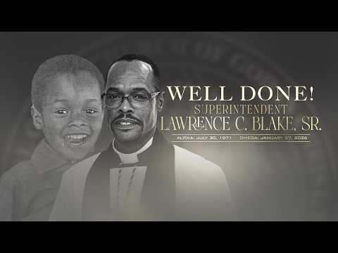 Homegoing Celebration for Superintendent Lawrence C Blake Sr.